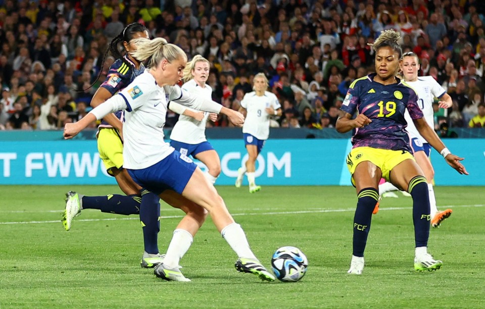 Alessia Russo grabbed the winner for the Lionesses against Colombia