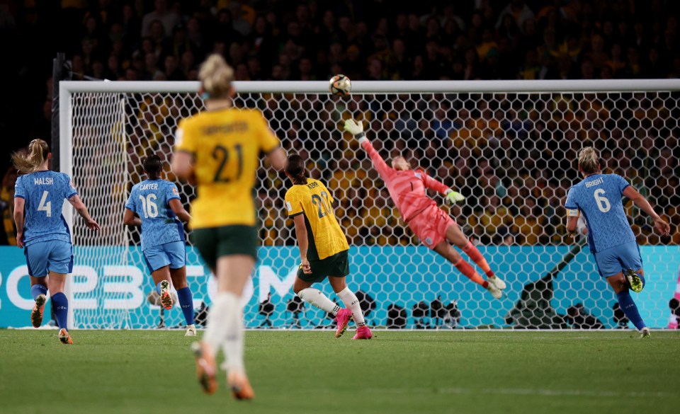 Sam Kerr equalised with a second-half stunner