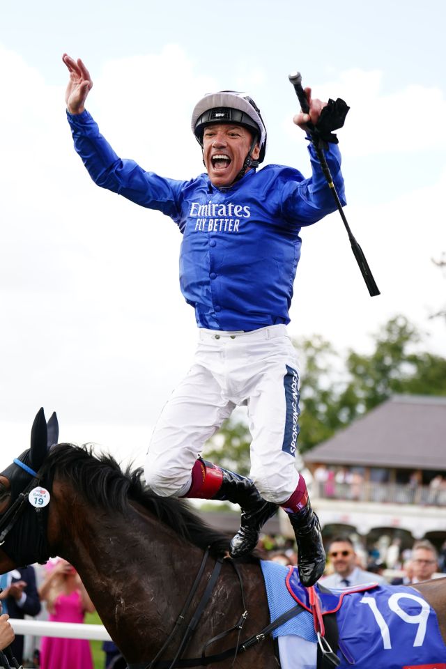 Will Frankie be doing another flying dismount after winning the Ebor this year?