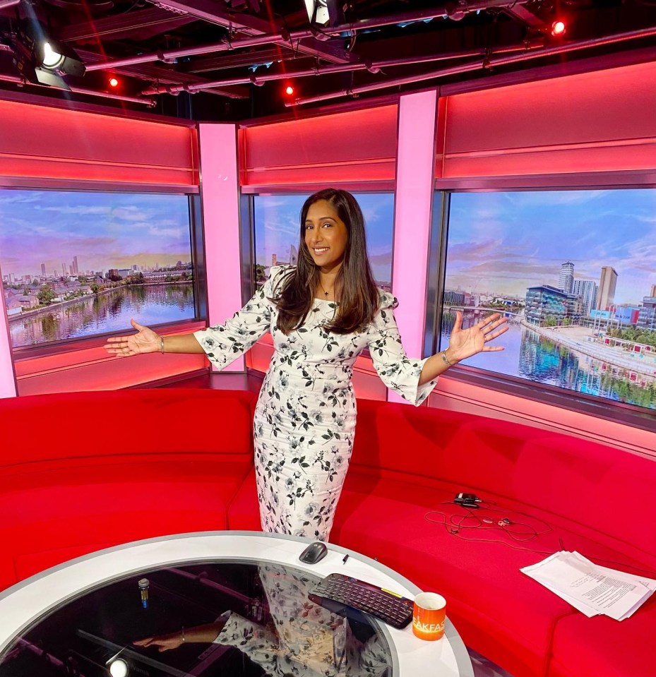 Tina regularly fills in as a news presenter on BBC Breakfast