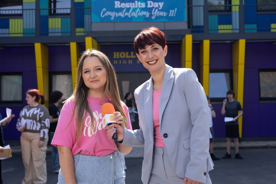 Katy Rickitt will play herself as she chats to Hollyoaks High students on results day