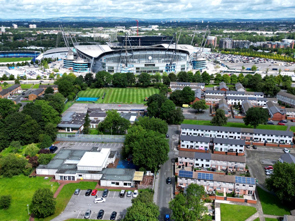 The 55,000-seater home of the Premier League champions stands in stark contrast