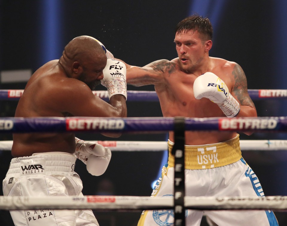 Usyk outpoints Derek Chisora to score a unanimous decision win