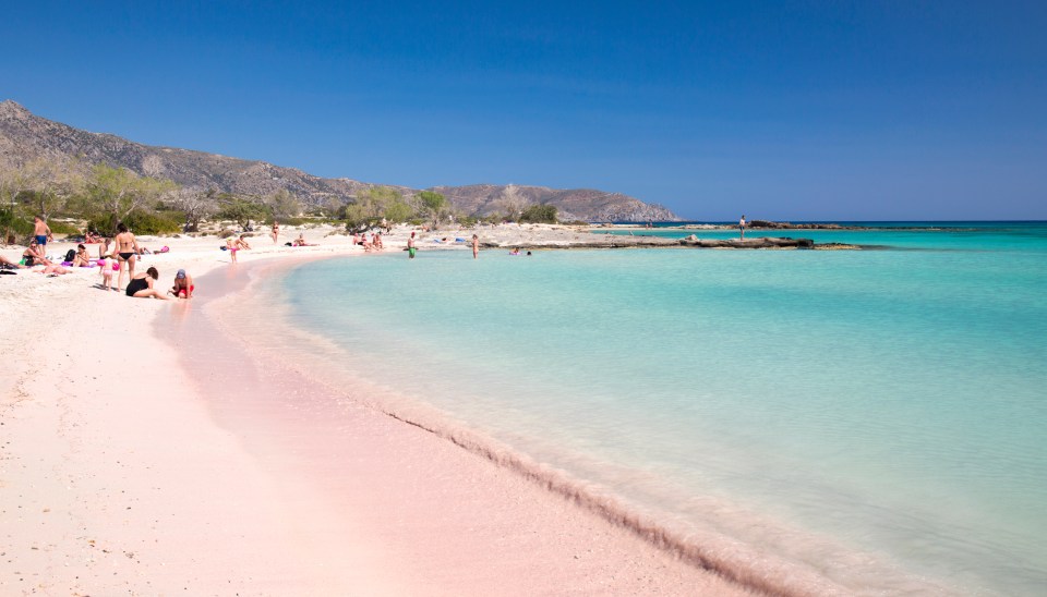 It has pink sand, sea turtles and crystal clear waters