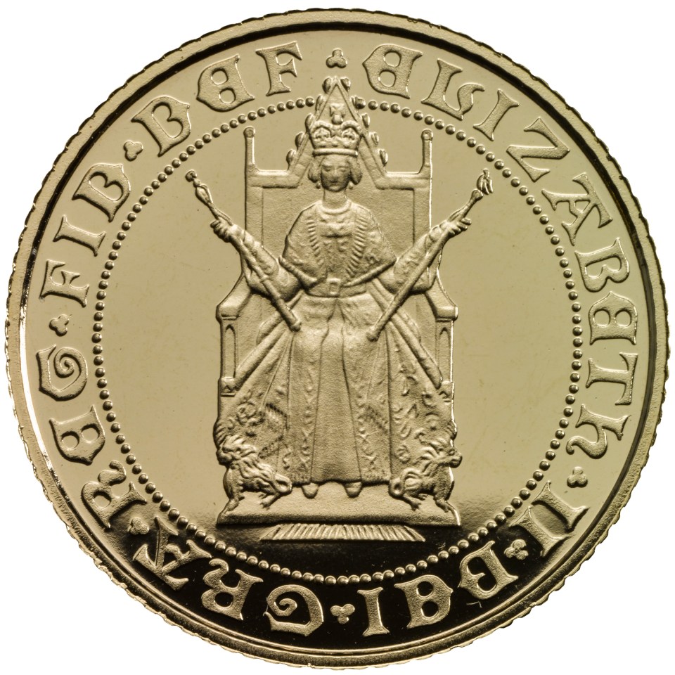 The 1989 coin is markedly different to other coins as it portrays Queen Elizabeth on the throne