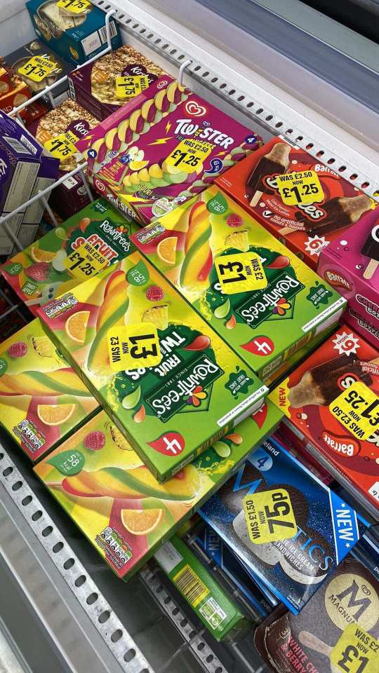 Shoppers have spotted tasty summer treats at 50% off on shelves in Iceland stores as the chain announces closures