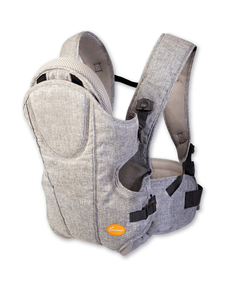 Grey baby carrier.