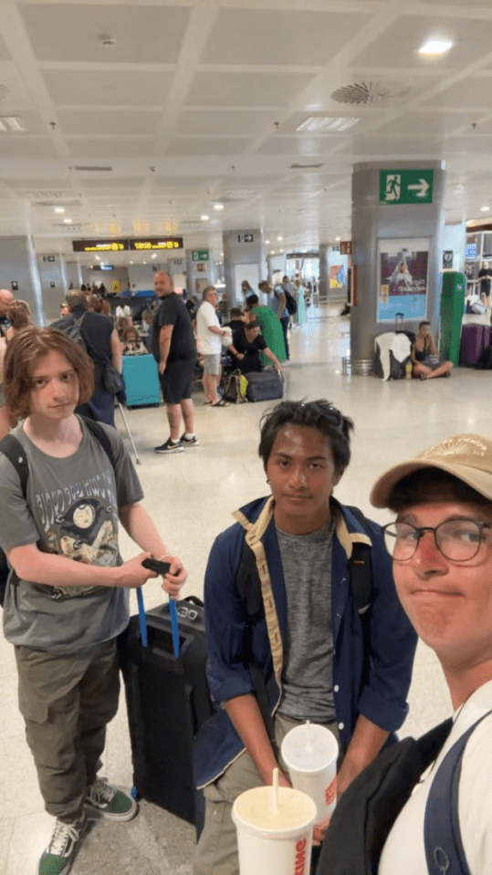 Zak and his two pals have been stranded at the airport