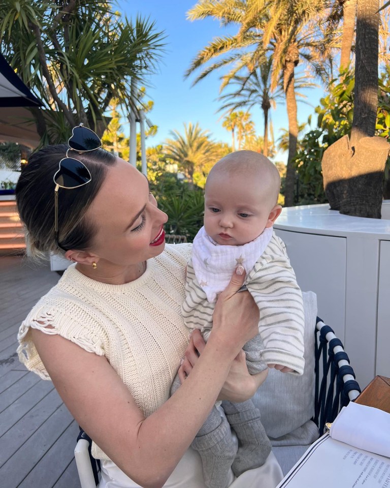 The Hollyoaks actress has enjoyed several holidays with her son Forest since he was born in November