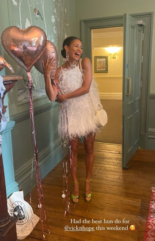 Calvin is due to marry Vick Hope who had her hen do at the weekend