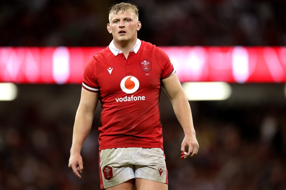 Jac Morgan of Wales looks on during the Summer International match between Wales and England