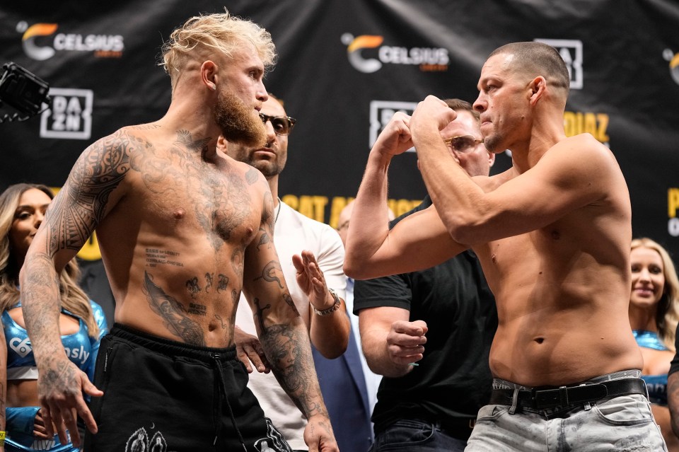 Jake Paul will face Nate Diaz in a crossover boxing match on Sunday morning