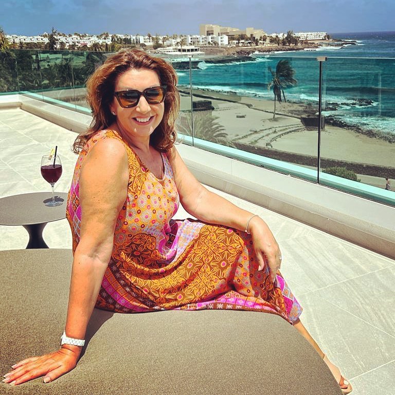 Jane looks happy and sun-kissed as she share more travel pictures