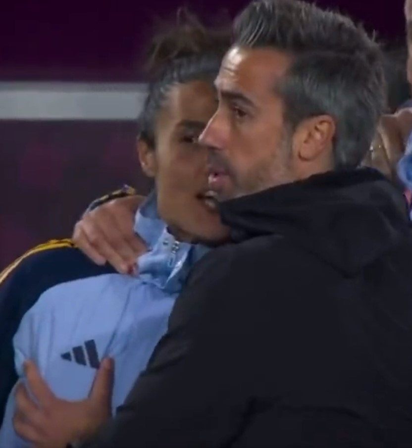 Jorge Vilda appeared to grab a coach's breast during the Women's World Cup final