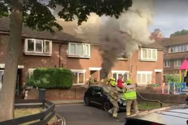 A dad has died in a house fire in North London