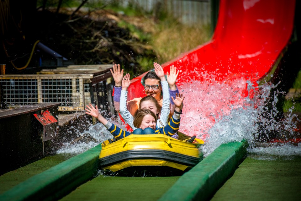 The adventure park is also home to three water coasters