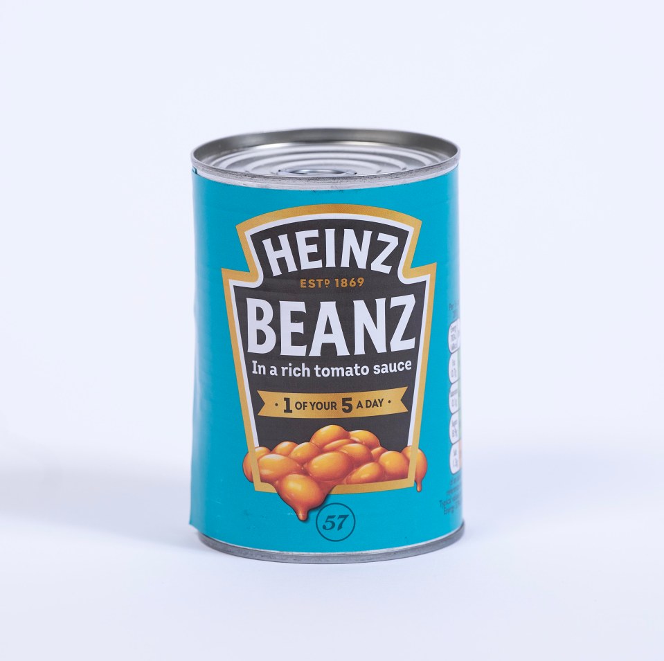 The tin of Heinz beans had just under 400 beans inside