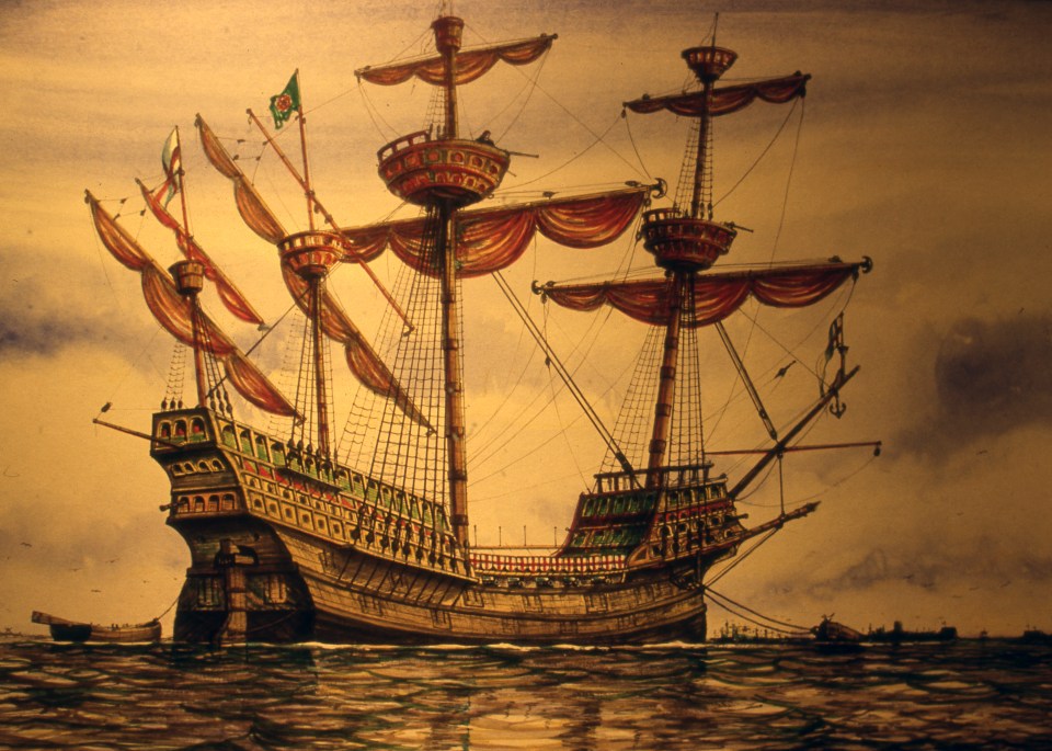 The Tudor warship Mary Rose sank in the Solent in 1545