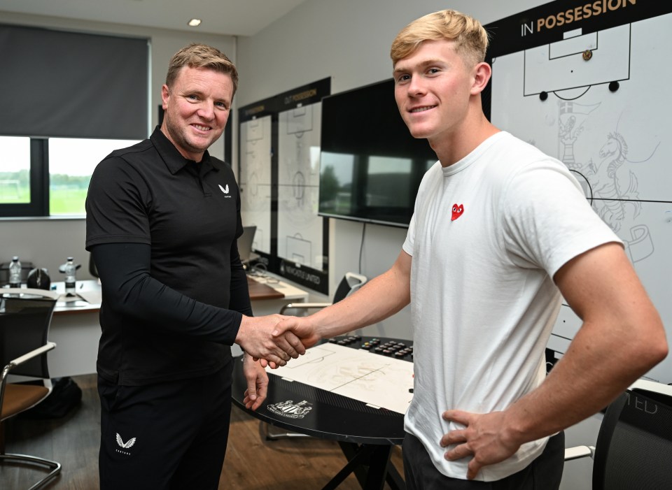 Eddie Howe is delighted to add the youngster to his squad