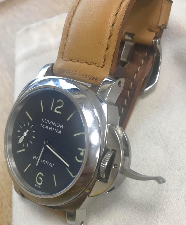 Lindsay picked up a Panerai Luminor Marina for £5