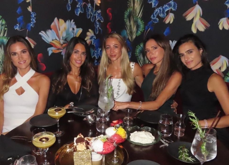 Antonela Roccuzzo visited Papi Steak with pals including Victoria Beckham