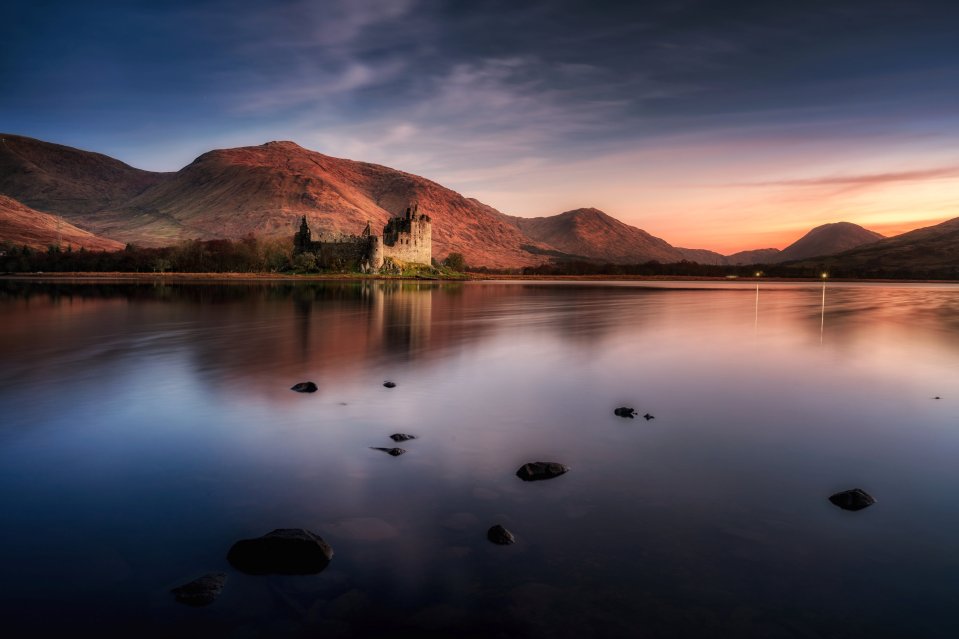 The poll of 2,000 adults saw Scottish locations, such as Fort William, Orkney and Loch Awe also came with in the top 20