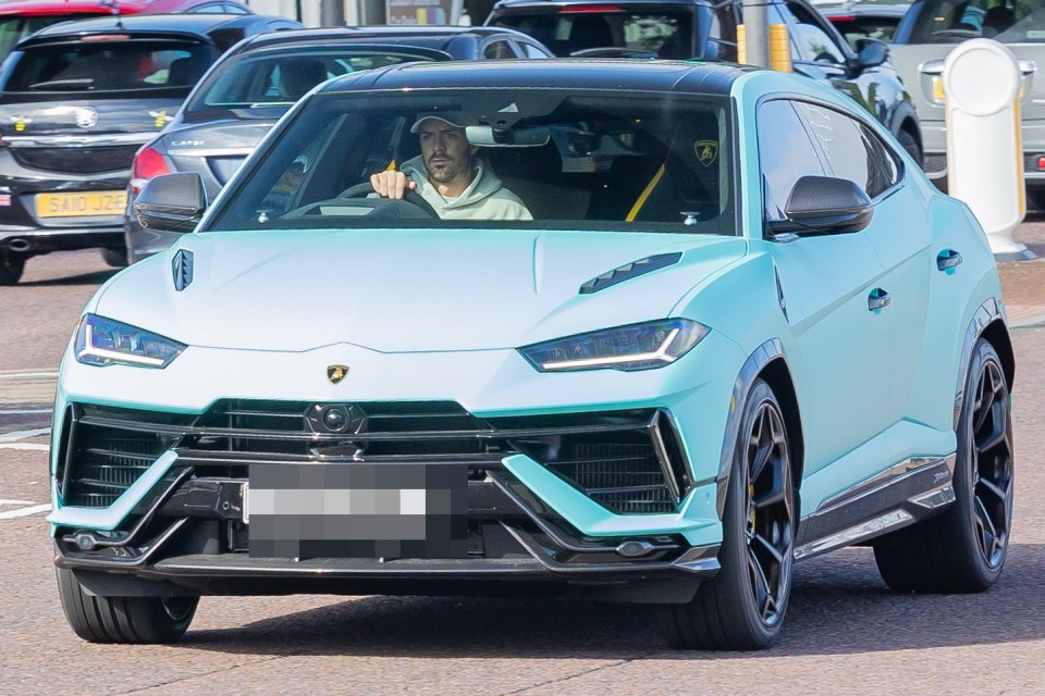 Jack Grealish was seen for the first time driving his new £210,000 Lamborghini