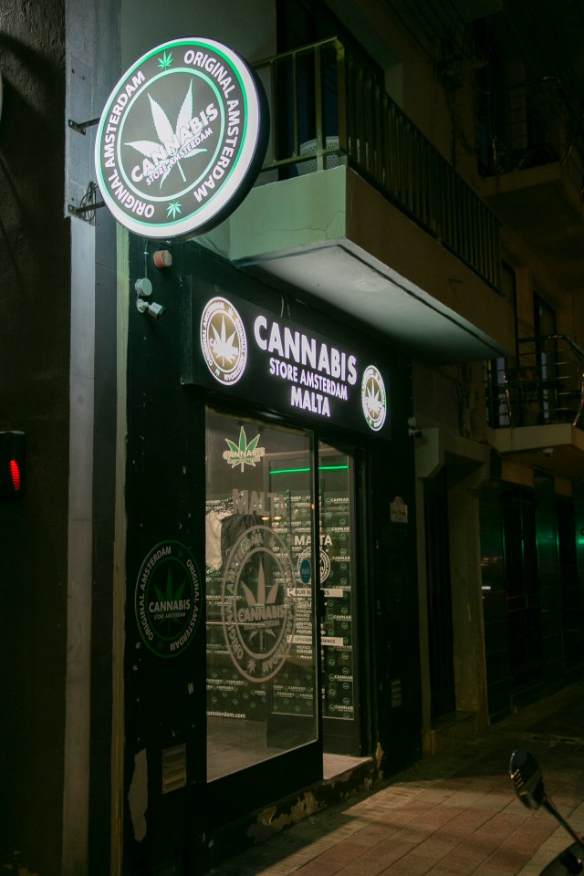 In the centre of St Julien's there is a specialist cannabis shop