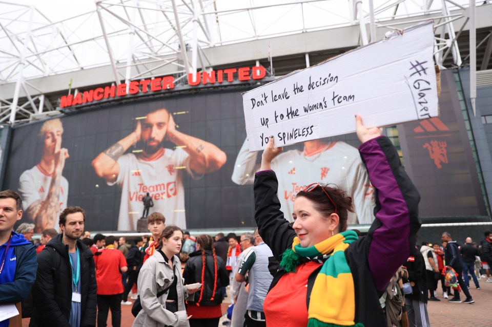 Protests about the club's approach were held outside Old Trafford last Monday