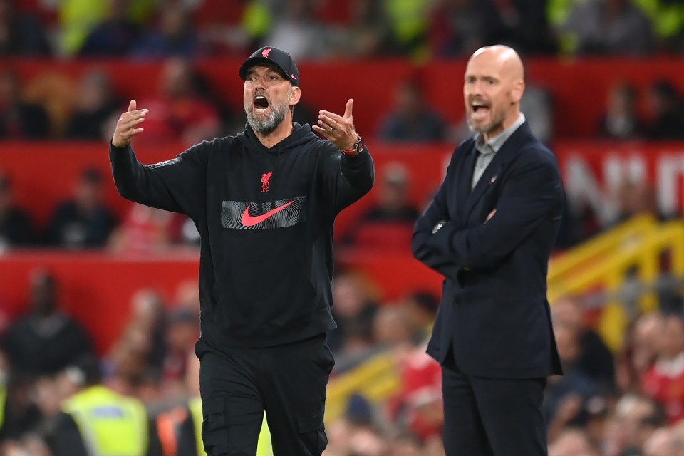 Both Jurgen Klopp's LIverpool and Erik ten Hag's Man Utd struggled on the opening weekend