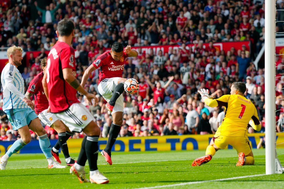 Casemiro then equalised for the Red Devils