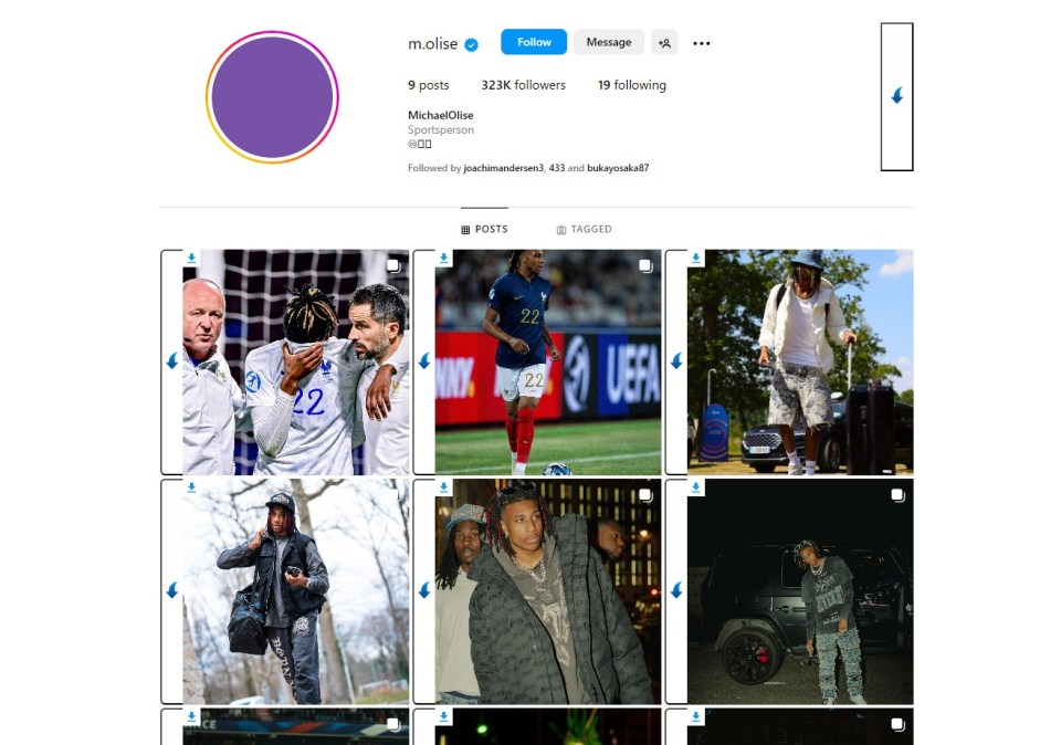 He has removed any mention or photos of Crystal Palace from his Instagram