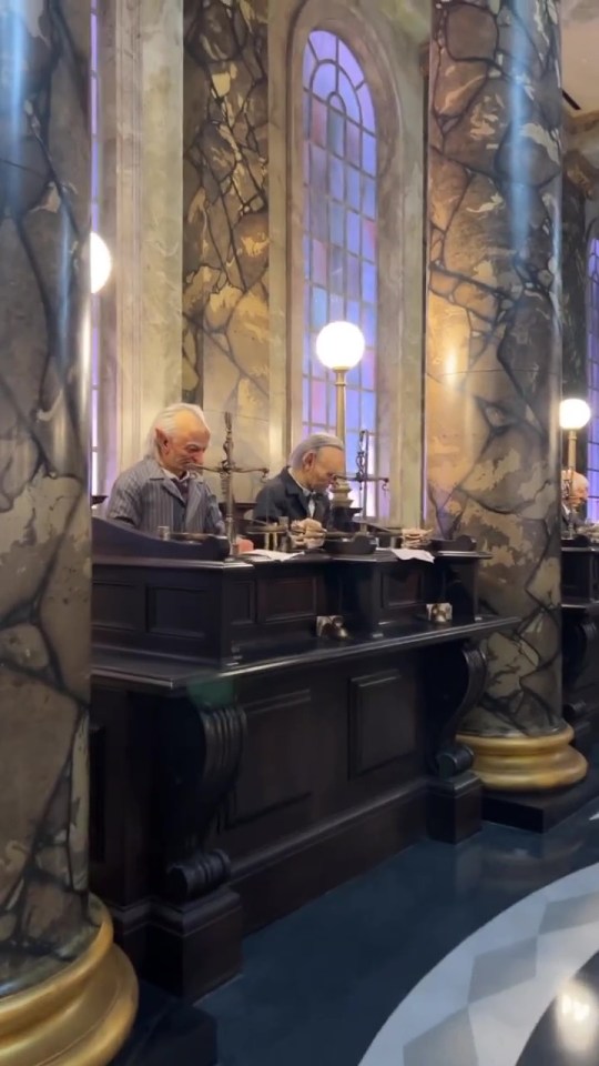 They saw Gringotts Wizarding Bank