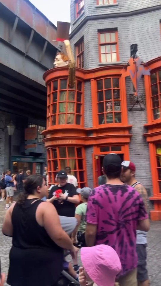 The family visited Diagon Alle y