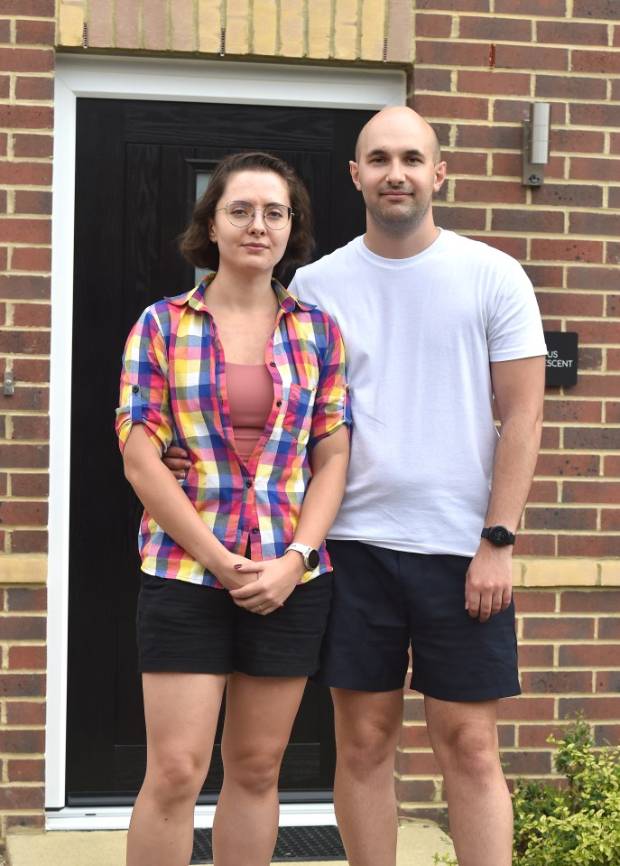 Aurel Pinstea and Dorina Timbur, both 30, moved into their home in February, and were shocked by the number of issues they had