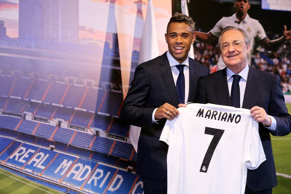 Mariano was given the No7 shirt at Real Madrid in 2018