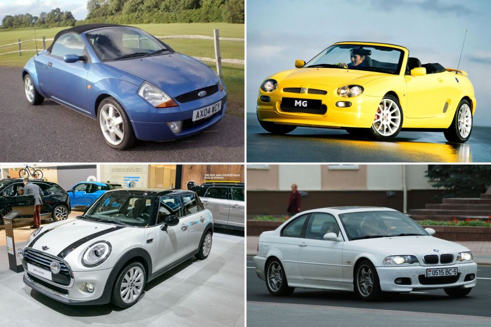 A motors expert revealed a top ten list of 'cheap and fun' cars for under £1,000