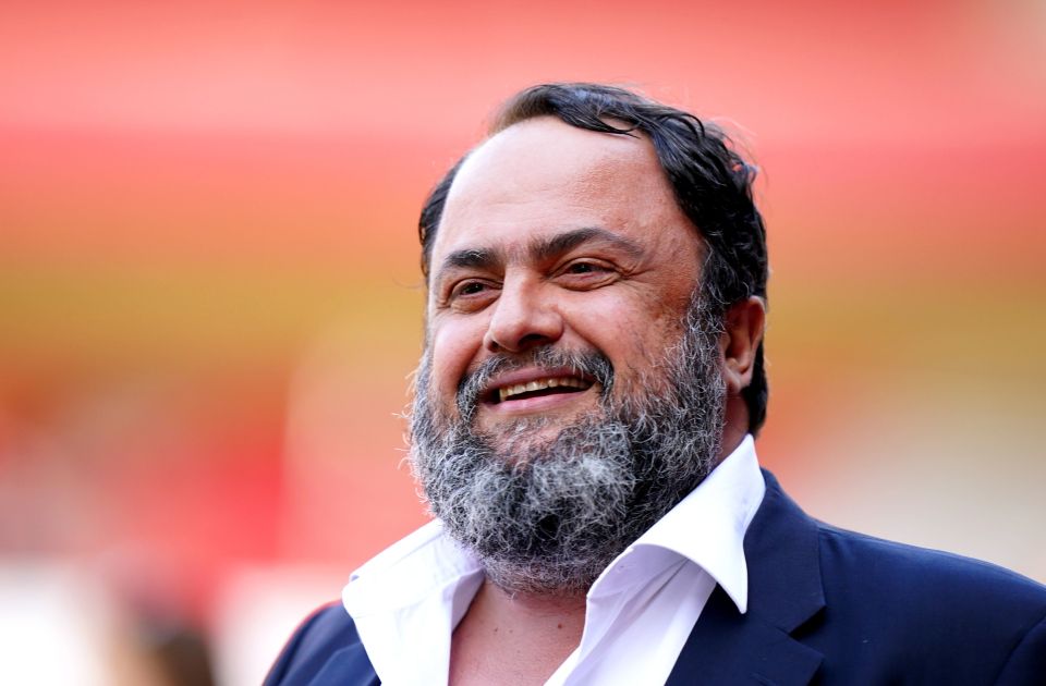 Marinakis helped organise the UEFA Super Cup between Manchester City and Sevilla