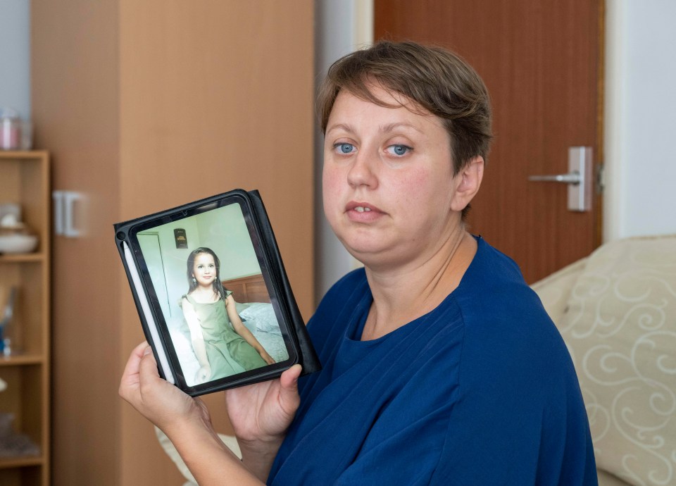 Mum Olga Sharif, who holds a photograph of her beloved daughter, said: ‘She was so beautiful. I can’t believe she’s dead’