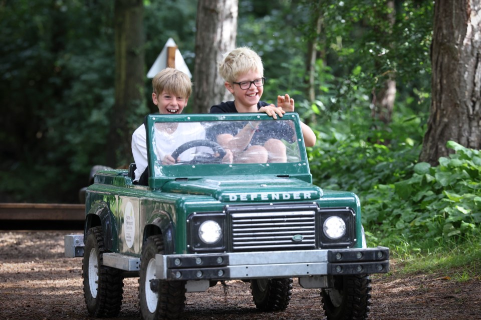 Kids can drive themselves or go on a road trip with friends around the course