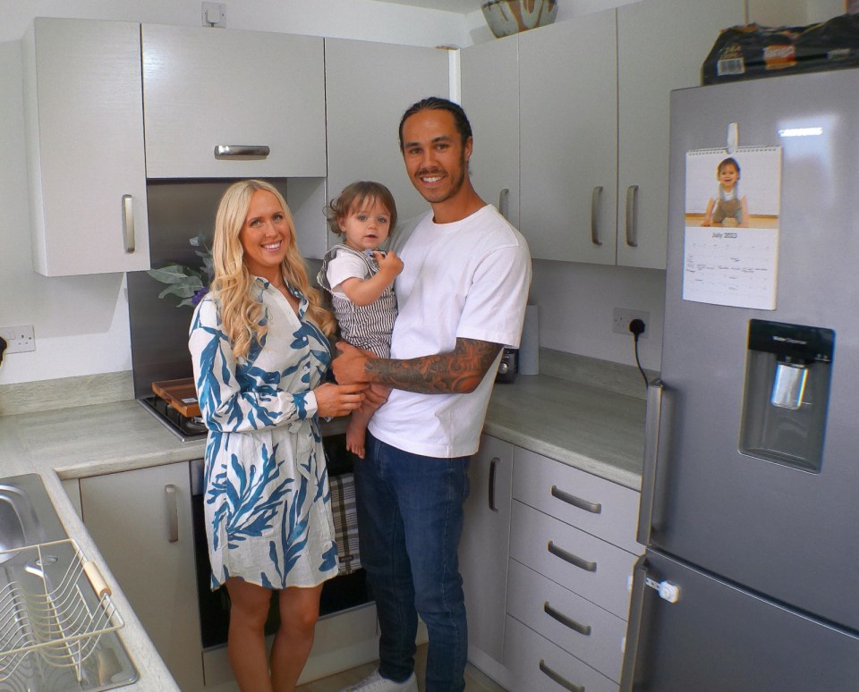 Kaity and Keelan moved into their first home in December 2022