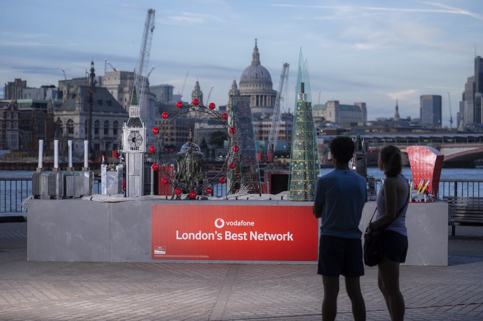 The study came as the phone provider unveiled a pop-up installation on London's South Bank