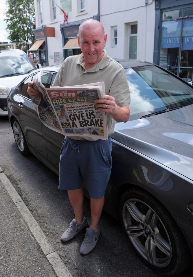 Paul Chambers, 51, lives in Canterbury, Kent — which councillors had tried to divide into five zones and make drivers pay to drive between them