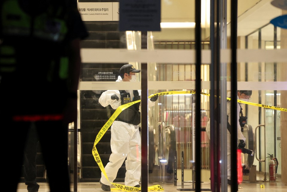 The stabbing happened at the Seohyeon Station