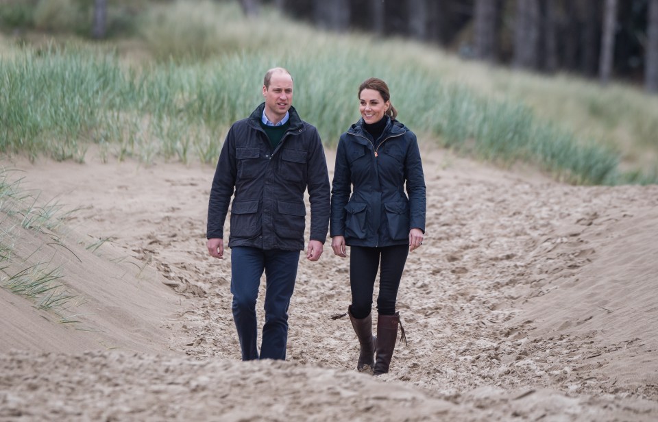 The couple love visiting the coast, and enjoy walks along the local beaches