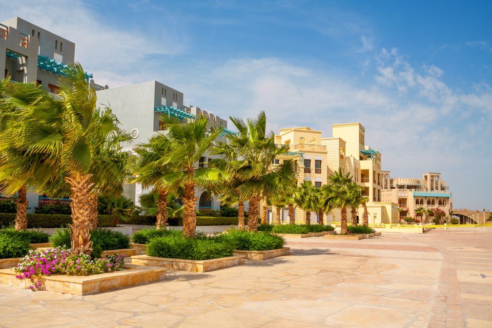 El Gouna is a 30-minute drive from Hurghada Airport