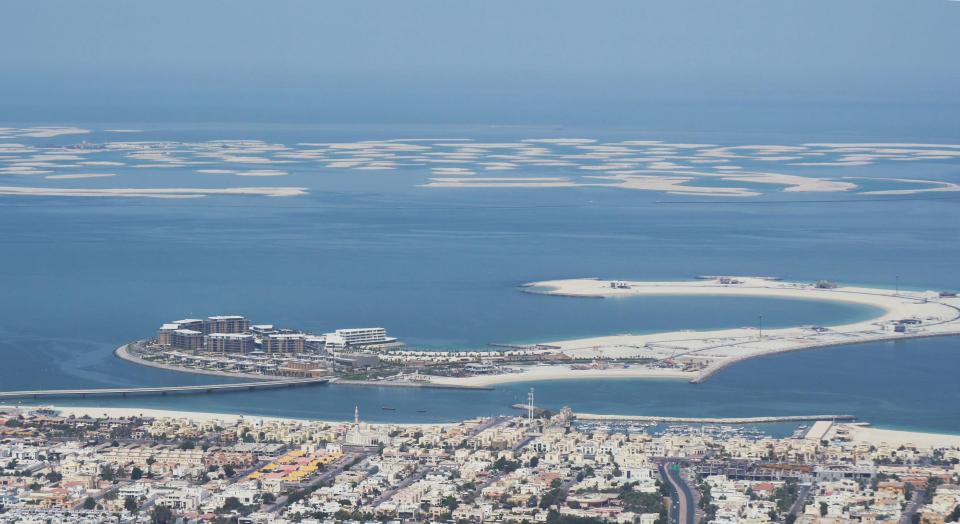 The World Islands sit just off Dubai in the Persian Gulf