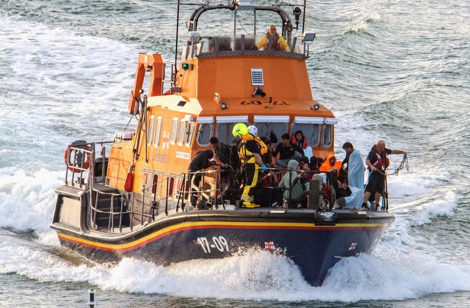 Six people are dead after a boat carrying migrants sank, with many others rushed to shore