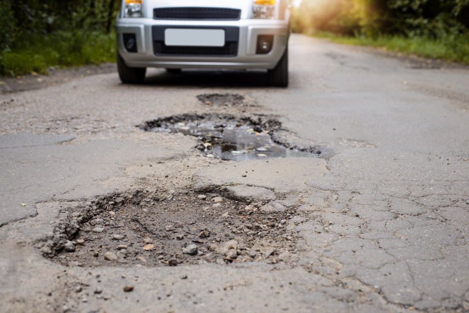 Car breakdowns caused by potholes jumped by nearly a fifth last month