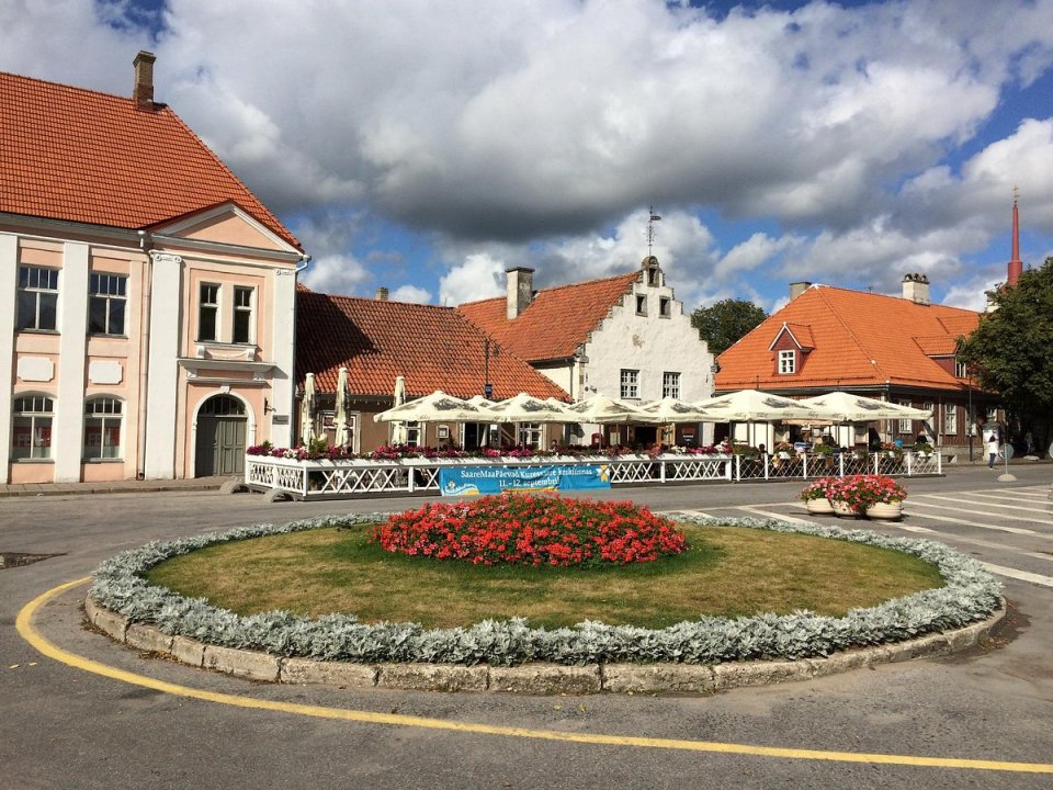 The main square is home to many shops and restaurants